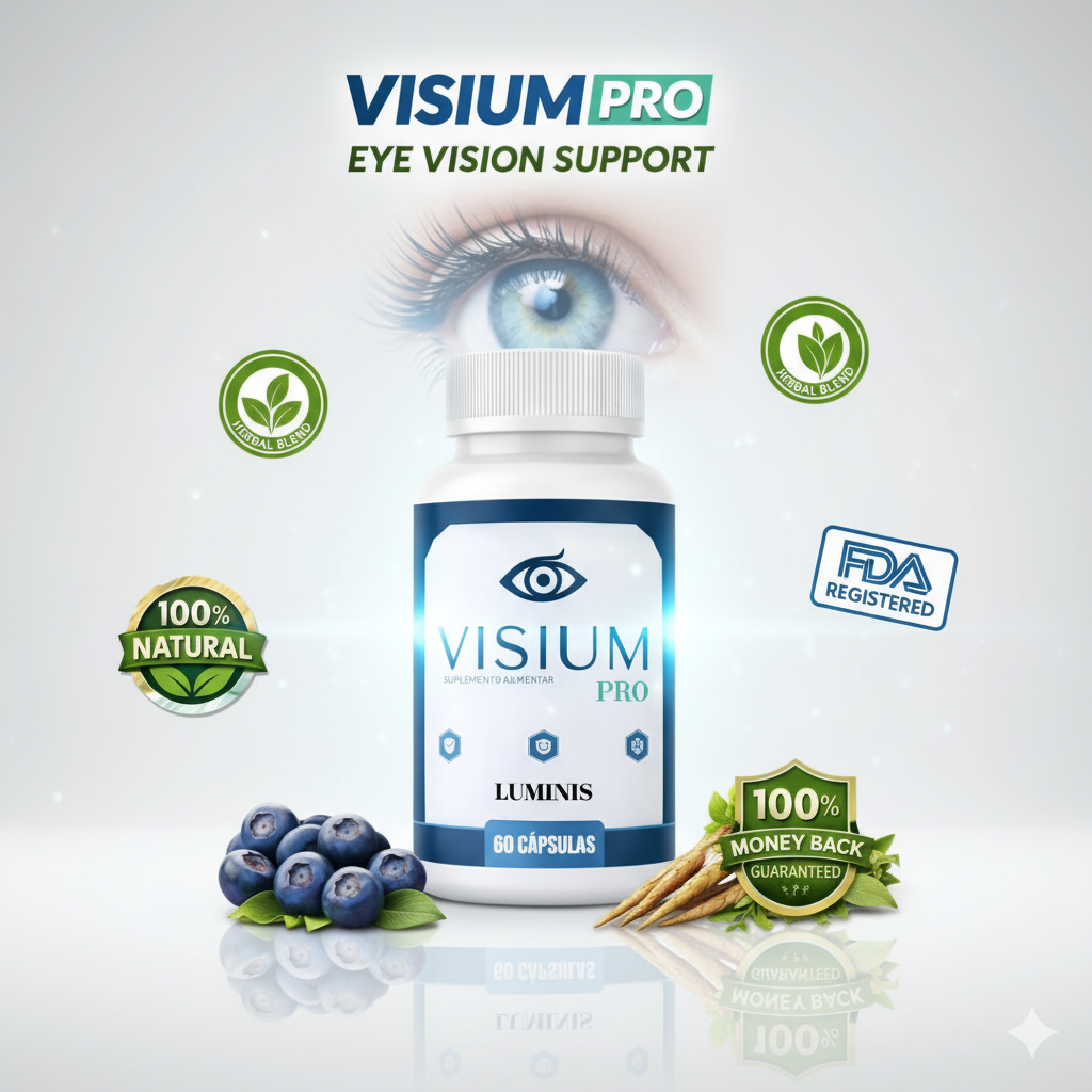 Visium Pro product bottle with herbal ingredients